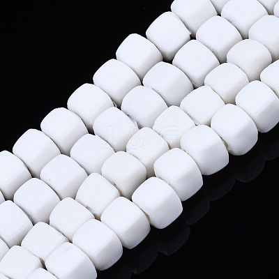 Handmade Polymer Clay Beads Strands CLAY-S092-78O-1