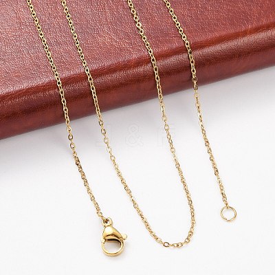 304 Stainless Steel Cable Chain Necklaces X-NJEW-M151-24G-1
