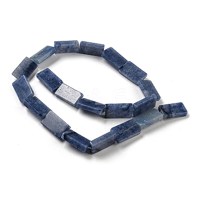 Dyed & Heated Natural Blue Aventurine Beads Strands G-M420-G08-01-1