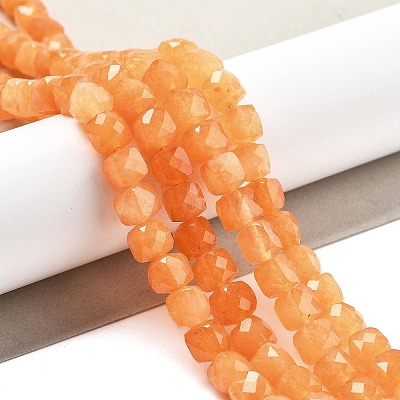 Natural Quartz  Imitation Orange Aventurine Beads Strands G-C179-B17-01-1