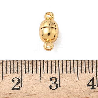 Oval Brass Magnetic Clasps KK-B160-36G-1