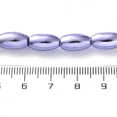 Electroplated Synthetic Non-magnetic Hematite Beads Strands G-C248-J01-8x12mm-1