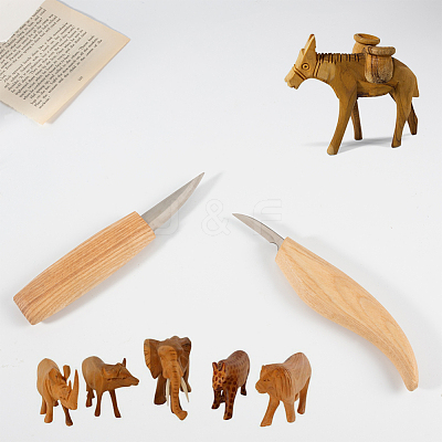 Stainless Steel Woodcarving Cutter TOOL-WH0118-20-1