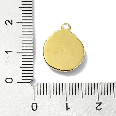 Ion Plating(IP) 304 Stainless Steel Pendants STAS-B058-19G-04-1