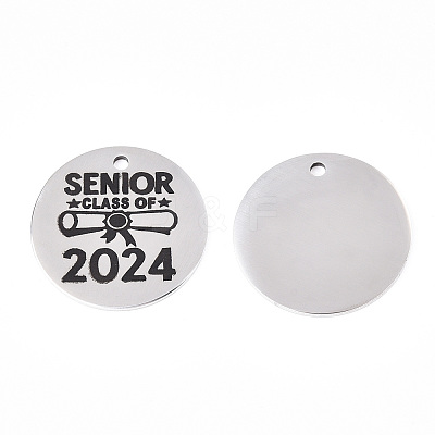Non-Tarnish 201 Stainless Steel Pendants LS-STAS-T064-38P-22-1