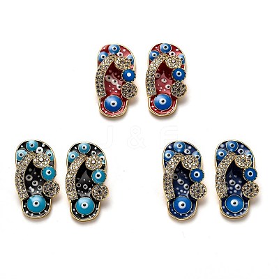 Brass Clear Cubic Zirconia Pendants KK-B028-10G-1