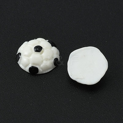 Sport Ball Theme Opaque Resin Cabochons RESI-WH0021-52B-1