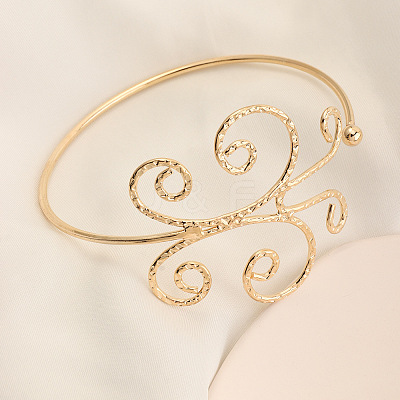Alloy Arm Cuff Bangles WGA5578-02-1