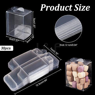 Transparent Plastic Gift Boxes CON-WH0086-045-1
