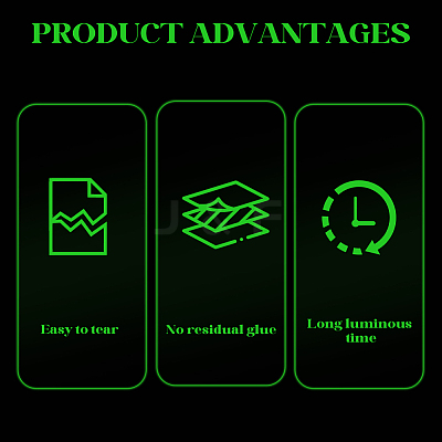 10M Luminous PET Adhesive Tape for Stage AJEW-SP0002-35A-01-1