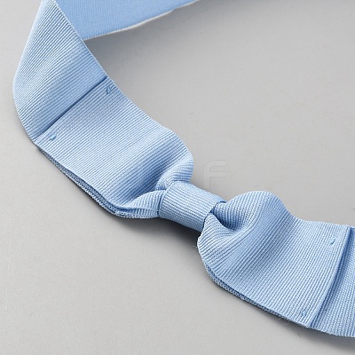 Women's Faux Suede Bowknot Stretchable Hat Band AJEW-WH0696-082I-1