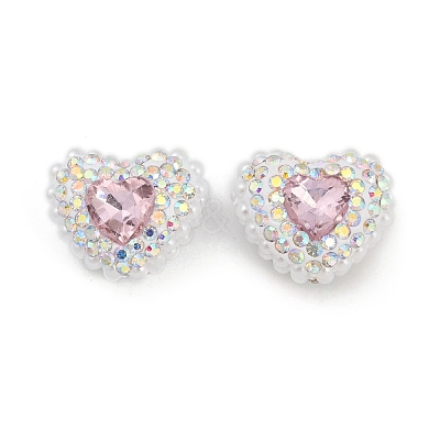 Polymer Clay Glass Rhinestone Beads CLAY-NH0001-13G-1