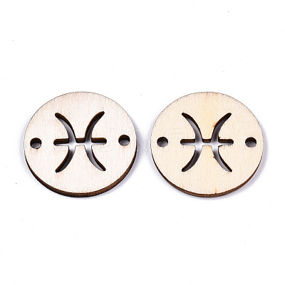 Unfinished Natural Poplar Wood Links Connectors WOOD-S045-139B-11-1