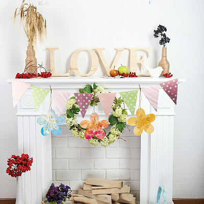 Unfinished Wood Flower Pendants AJEW-WH0270-733-1