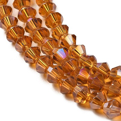 Transparent Electroplate Glass Beads Strands EGLA-A039-T3mm-B28-1