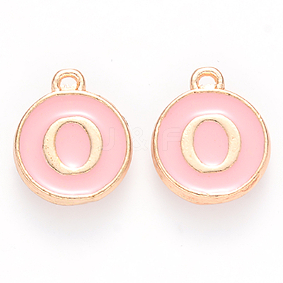 Golden Plated Alloy Enamel Charms LS-ENAM-S118-07O-1