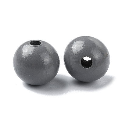 Wood Large Hole European Beads WOOD-D027-01M-1