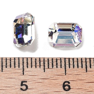 K9 Glass Rhinestone Cabochons GLAA-H034-07C-001MO-1