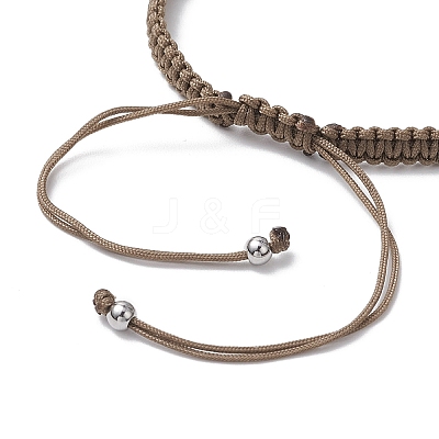 Natural Cowrie Shell Braided Bead Bracelets for Women BJEW-JB11765-02-1