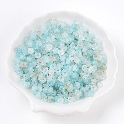 Frosted Transparent Acrylic Beads X-OACR-N137-72I-1