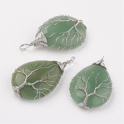 Natural & Synthetic Mixed Stone Big Pendants G-G956-A-FF-1