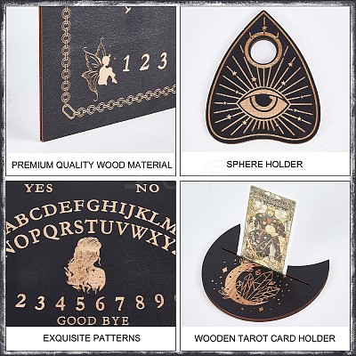 Wooden Witch Craft Sets DJEW-WH0063-30J-1