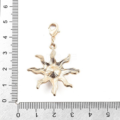 Alloy Rhinestone Pendant Decoration LS-HJEW-P021-01G-G-1