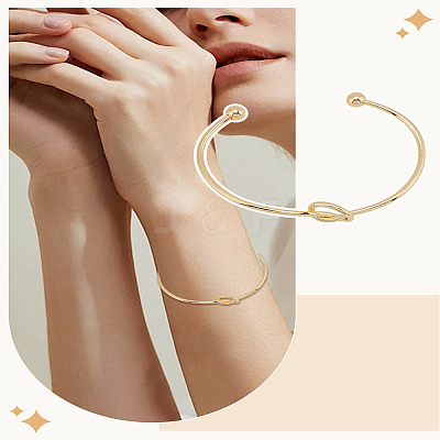 1Pc Stainless Steel Cuff Bangles BJEW-LP0002-22-1