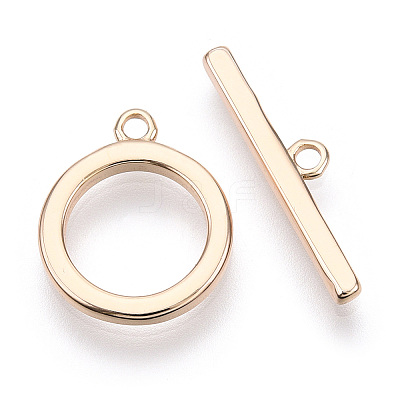Brass Toggle Clasps X-KK-E057-09G-1