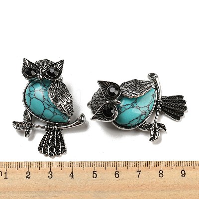 Synthetic Turquoise Dyed Pendants G-H308-01AS-05-1
