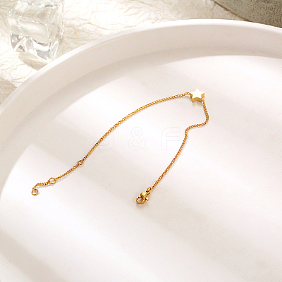 304 Stainless Steel Star Link Bracelet for Women YU5117-1-1