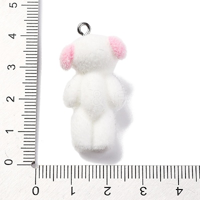 Flocky Resin Pendants RESI-Q011-02A-1