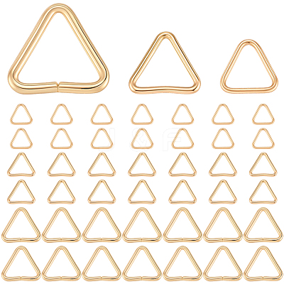 300Pcs 3 Styles Triangle 304 Stainless Steel Rings STAS-BBC0007-51-1