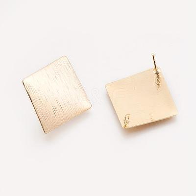 Brass Ear Stud Findings X-KK-S345-018-1