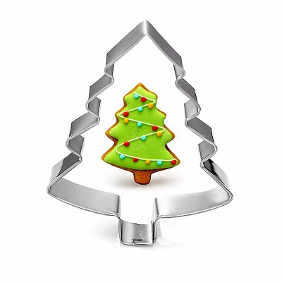 Tarnish Resistant 304 Stainless Steel Christmas Cookie Cutters DIY-E012-62-1