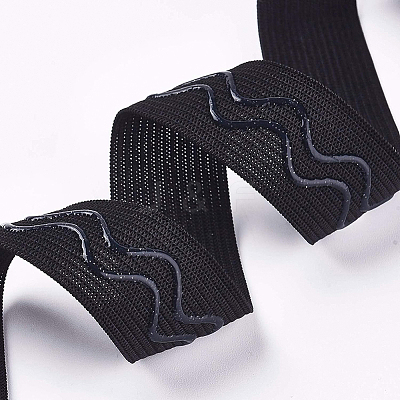 Polyester Non-Slip Silicone Elastic Gripper Band SRIB-WH0006-22A-01-1