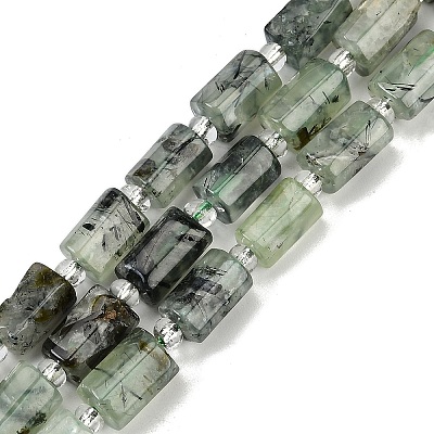 Natural Prehnite Beads Strands G-G162-D09-01-1