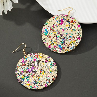 Acrylic Glitter Dangle Earrings for Women FS-WGAA719-01-1