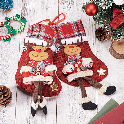 Christmas Theme Non-woven Fabrics Bags ABAG-TAC0001-16A-1