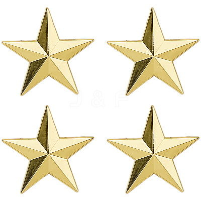 4Pcs Star Alloy Lapel Pin Backs for Backpack Clothes JEWB-FH0002-76-1