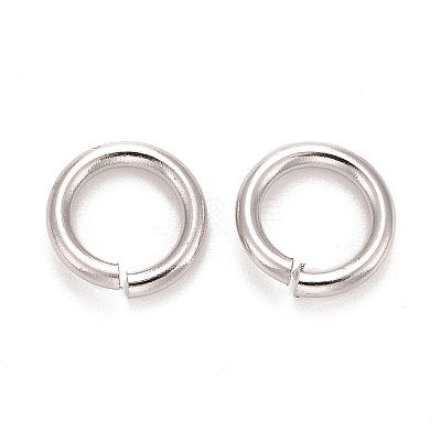 Brass Open Jump Rings KK-M165-6mm-01P-NR-1