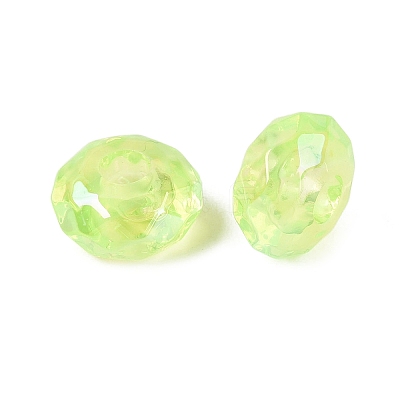 Transparent Acrylic European Beads OACR-E033-25E-1