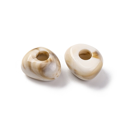 Two Tone Opaque Acrylic Beads MACR-Z002-02C-1