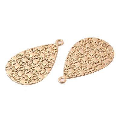 Rack Plating Brass Filigree Pendants KK-Q792-05LG-1