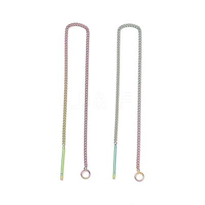 Ion Plating(IP) 304 Stainless Steel Stud Earring Finding STAS-E161-07RC-1