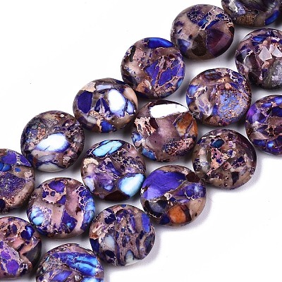 Natural Imperial Jasper Beads Strands G-S355-87D-03-1