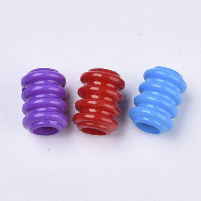 Opaque Acrylic European Beads SACR-N008-102-1