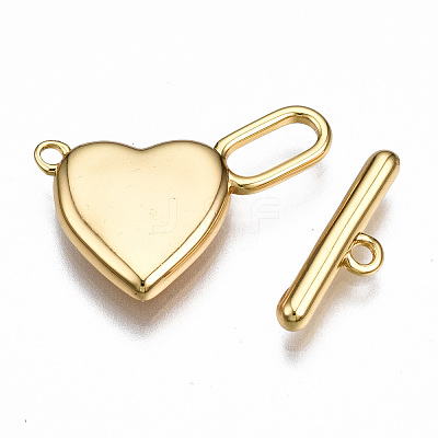 Brass Toggle Clasps KK-T063-103G-NF-1