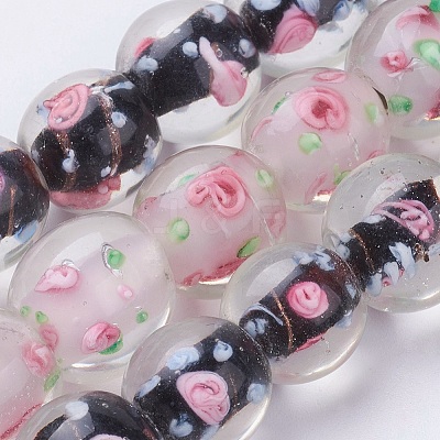 Handmade Lampwork Beads Strands LAMP-K027-05-1