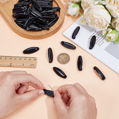 48Pcs Resin Safety Pin Brooches JEWB-OC0001-11B-1